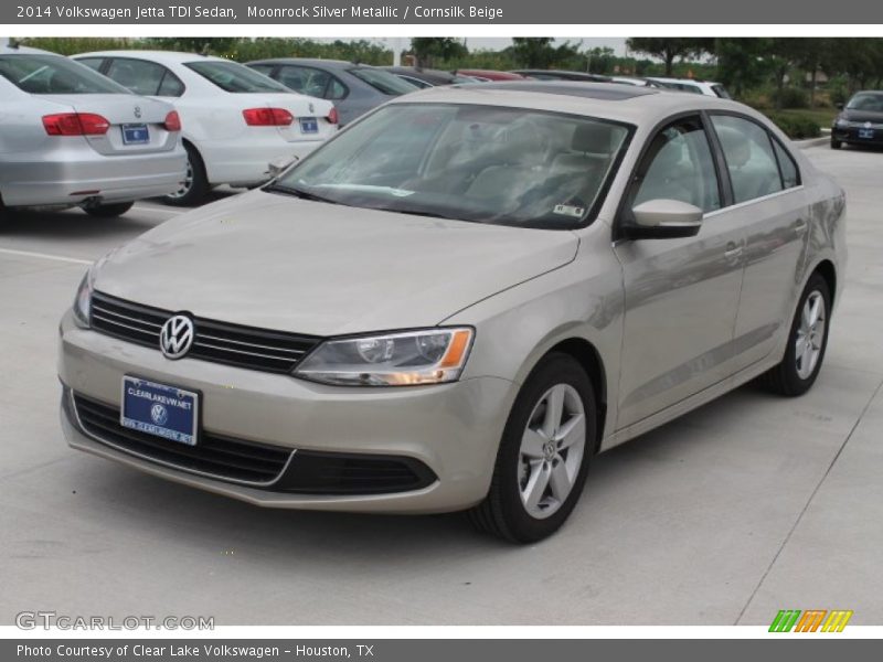Moonrock Silver Metallic / Cornsilk Beige 2014 Volkswagen Jetta TDI Sedan