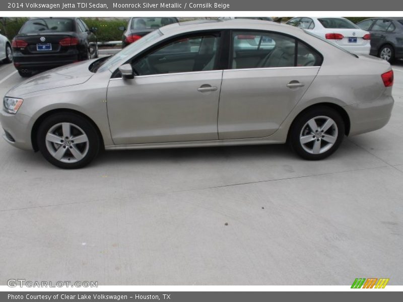Moonrock Silver Metallic / Cornsilk Beige 2014 Volkswagen Jetta TDI Sedan