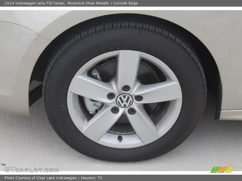 Moonrock Silver Metallic / Cornsilk Beige 2014 Volkswagen Jetta TDI Sedan