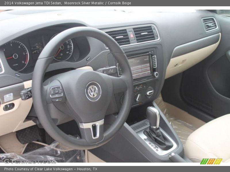 Moonrock Silver Metallic / Cornsilk Beige 2014 Volkswagen Jetta TDI Sedan