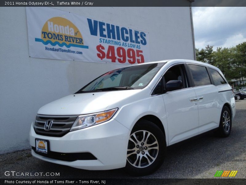 Taffeta White / Gray 2011 Honda Odyssey EX-L