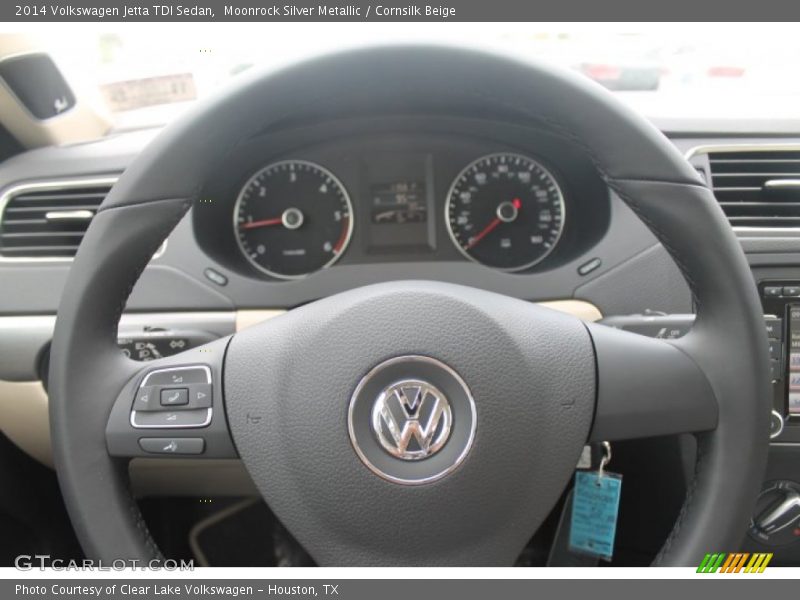 Moonrock Silver Metallic / Cornsilk Beige 2014 Volkswagen Jetta TDI Sedan
