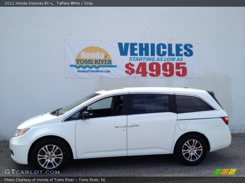 Taffeta White / Gray 2011 Honda Odyssey EX-L
