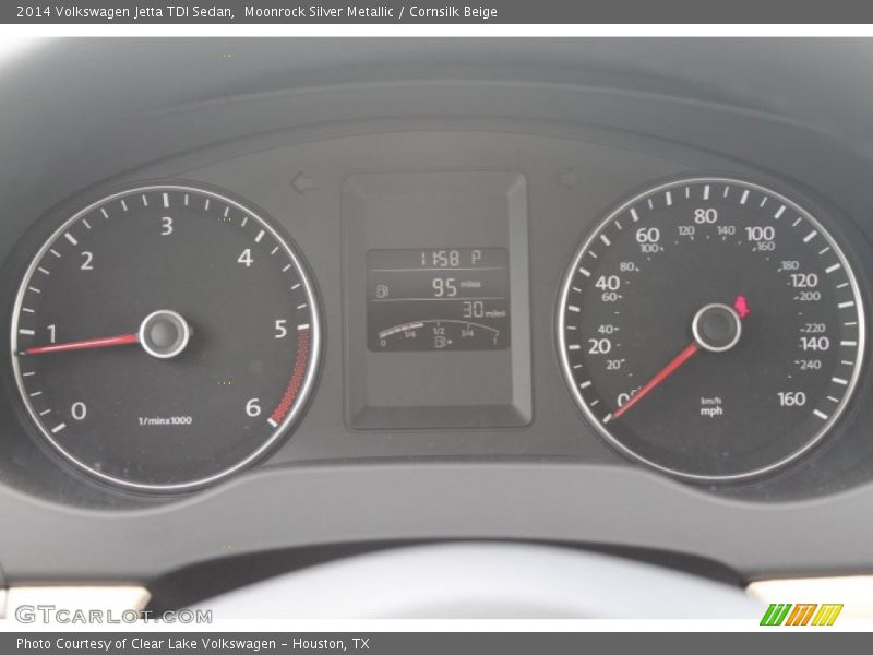 Moonrock Silver Metallic / Cornsilk Beige 2014 Volkswagen Jetta TDI Sedan