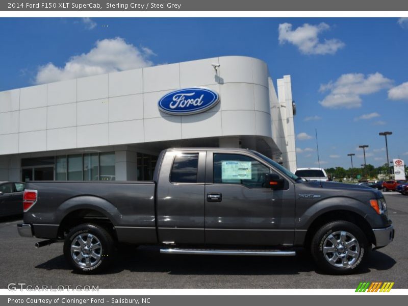 Sterling Grey / Steel Grey 2014 Ford F150 XLT SuperCab