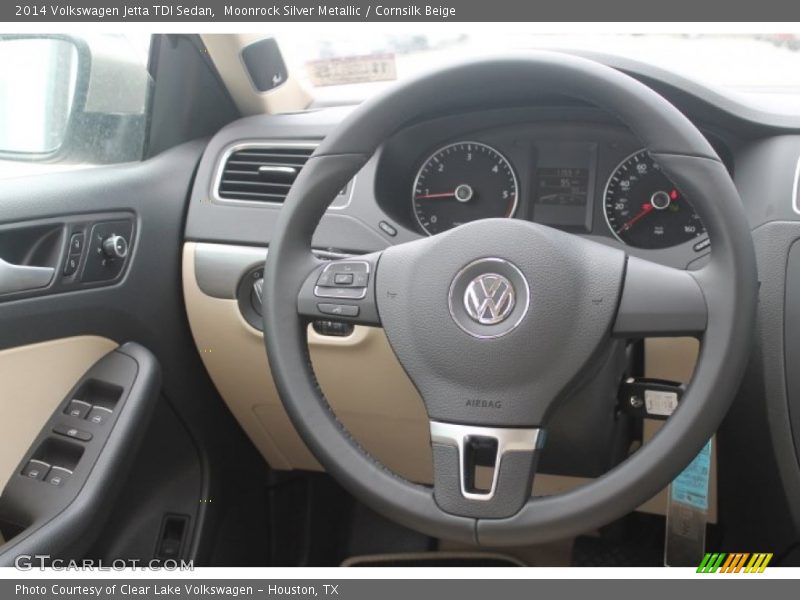 Moonrock Silver Metallic / Cornsilk Beige 2014 Volkswagen Jetta TDI Sedan