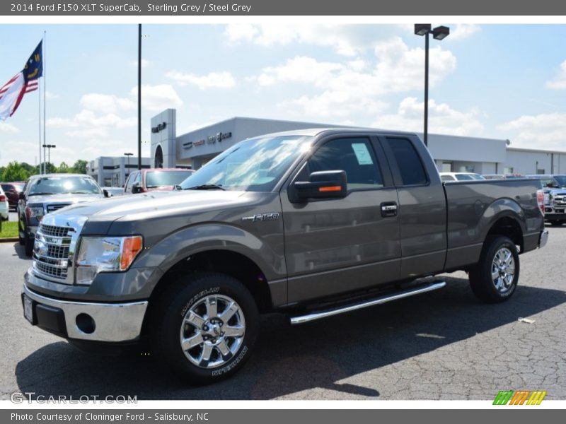 Sterling Grey / Steel Grey 2014 Ford F150 XLT SuperCab