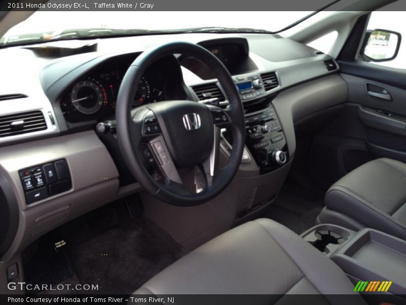 Taffeta White / Gray 2011 Honda Odyssey EX-L