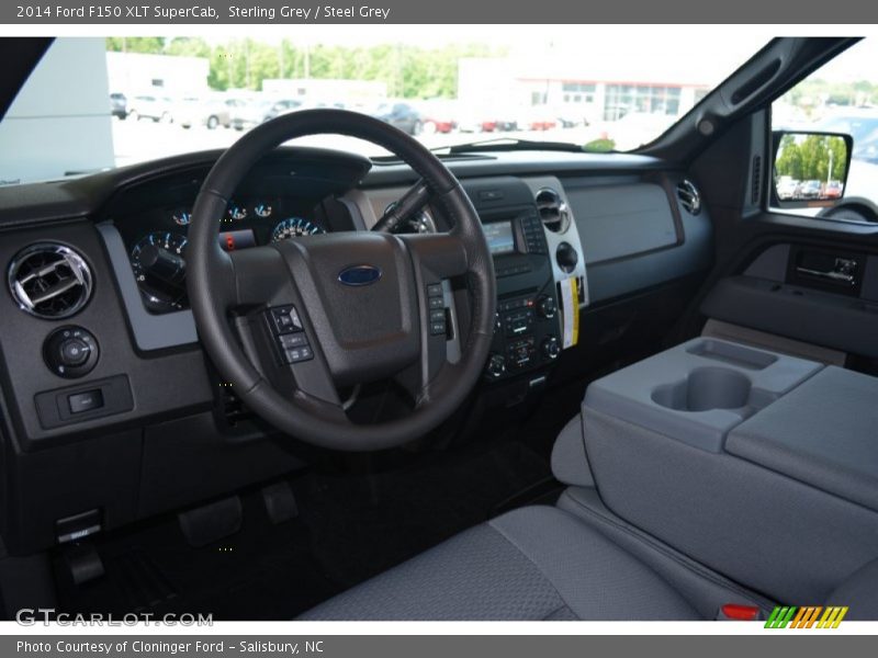 Sterling Grey / Steel Grey 2014 Ford F150 XLT SuperCab