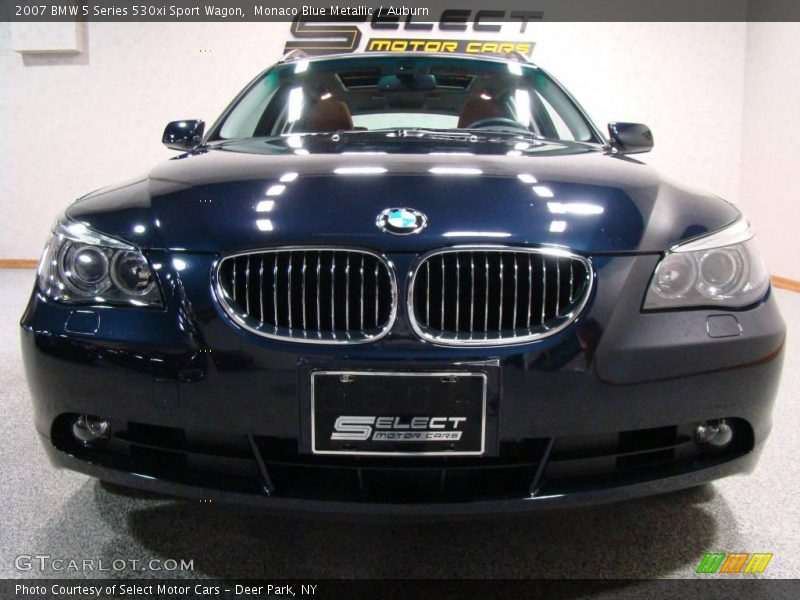 Monaco Blue Metallic / Auburn 2007 BMW 5 Series 530xi Sport Wagon