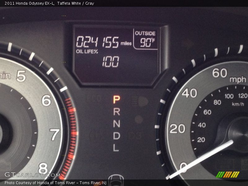 Taffeta White / Gray 2011 Honda Odyssey EX-L