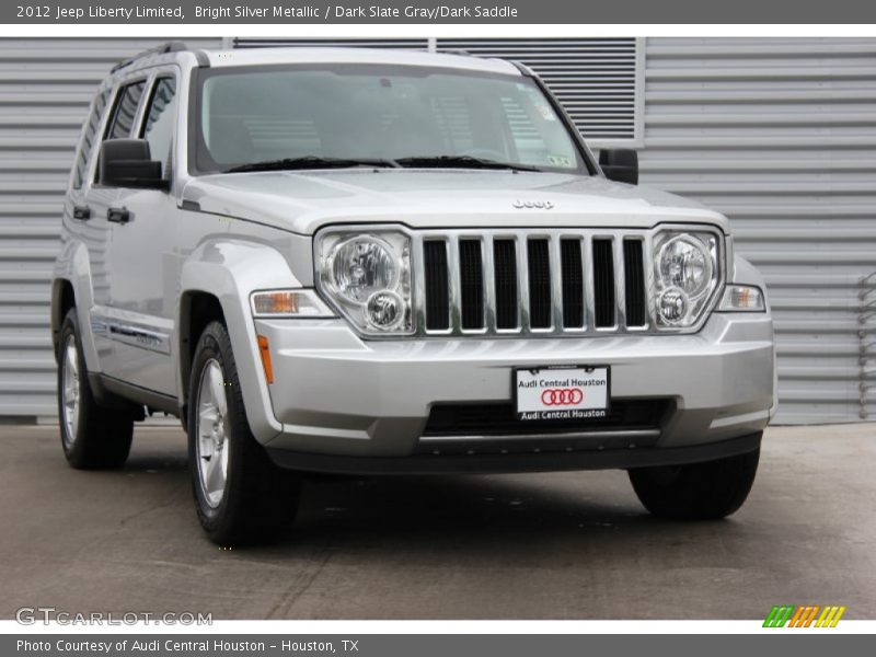 Bright Silver Metallic / Dark Slate Gray/Dark Saddle 2012 Jeep Liberty Limited