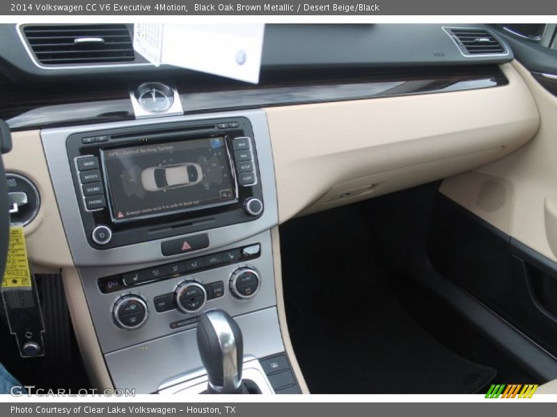 Black Oak Brown Metallic / Desert Beige/Black 2014 Volkswagen CC V6 Executive 4Motion