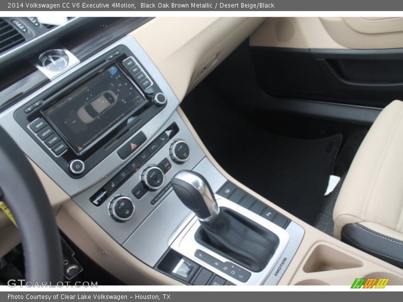 Black Oak Brown Metallic / Desert Beige/Black 2014 Volkswagen CC V6 Executive 4Motion