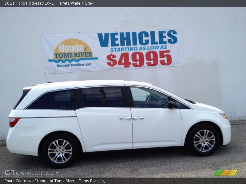 Taffeta White / Gray 2011 Honda Odyssey EX-L
