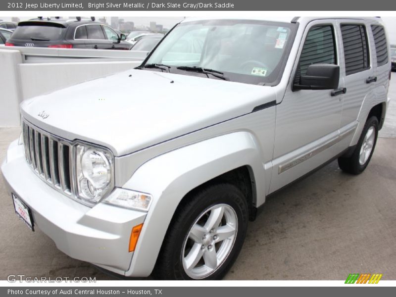 Bright Silver Metallic / Dark Slate Gray/Dark Saddle 2012 Jeep Liberty Limited