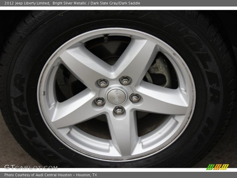 Bright Silver Metallic / Dark Slate Gray/Dark Saddle 2012 Jeep Liberty Limited