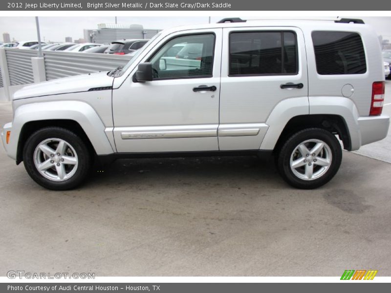 Bright Silver Metallic / Dark Slate Gray/Dark Saddle 2012 Jeep Liberty Limited