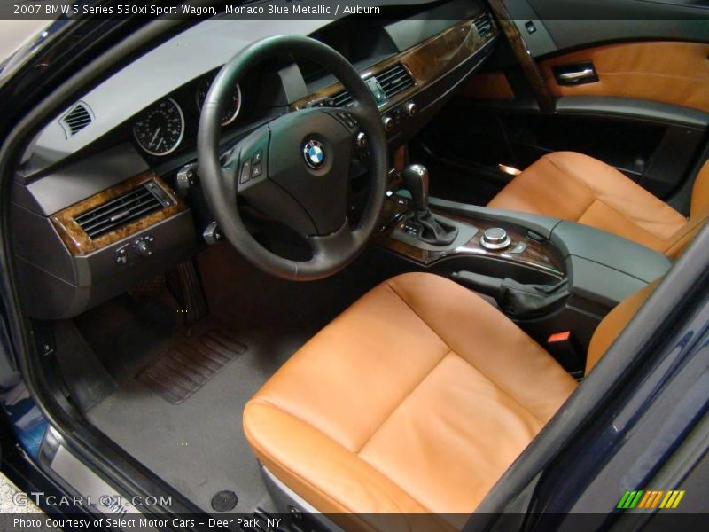 Monaco Blue Metallic / Auburn 2007 BMW 5 Series 530xi Sport Wagon
