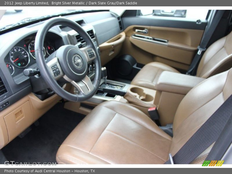 Bright Silver Metallic / Dark Slate Gray/Dark Saddle 2012 Jeep Liberty Limited