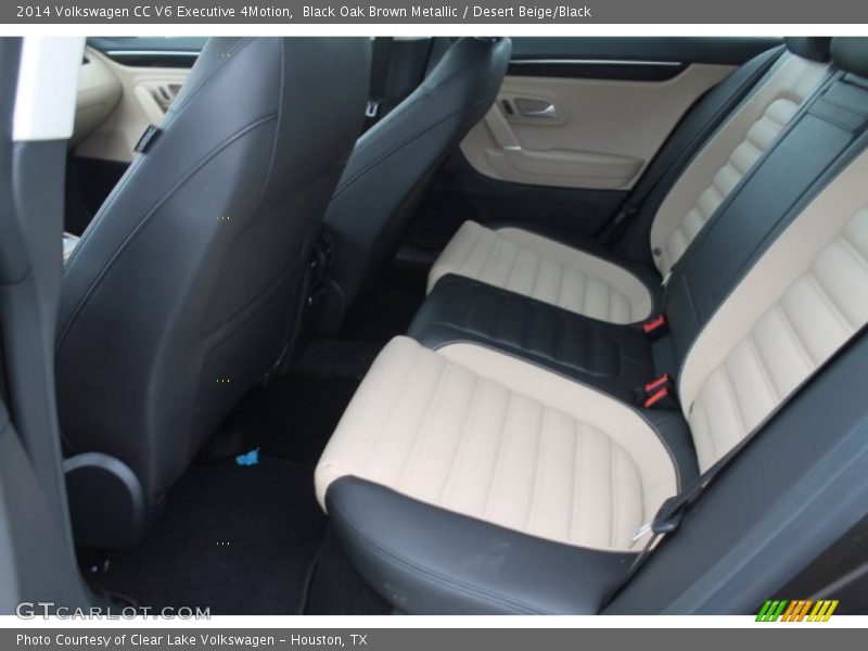 Rear Seat of 2014 CC V6 Executive 4Motion