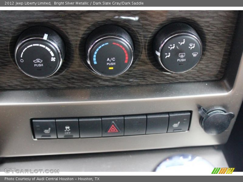 Bright Silver Metallic / Dark Slate Gray/Dark Saddle 2012 Jeep Liberty Limited