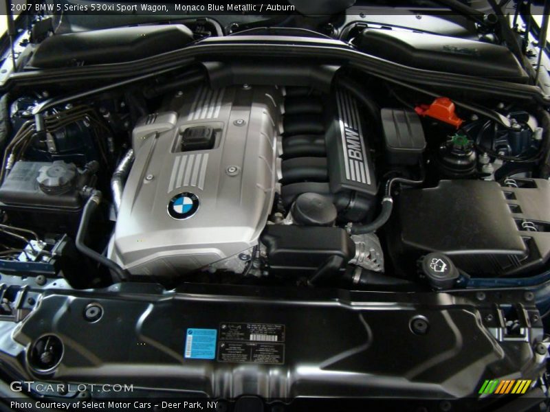 Monaco Blue Metallic / Auburn 2007 BMW 5 Series 530xi Sport Wagon