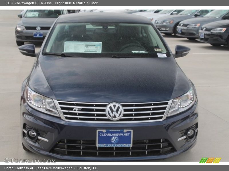 Night Blue Metallic / Black 2014 Volkswagen CC R-Line