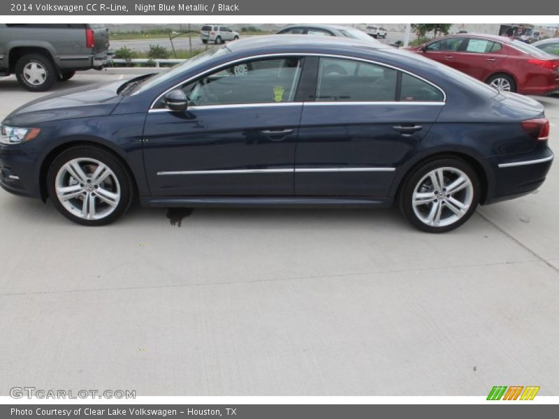 Night Blue Metallic / Black 2014 Volkswagen CC R-Line