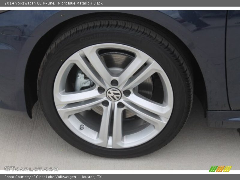 Night Blue Metallic / Black 2014 Volkswagen CC R-Line
