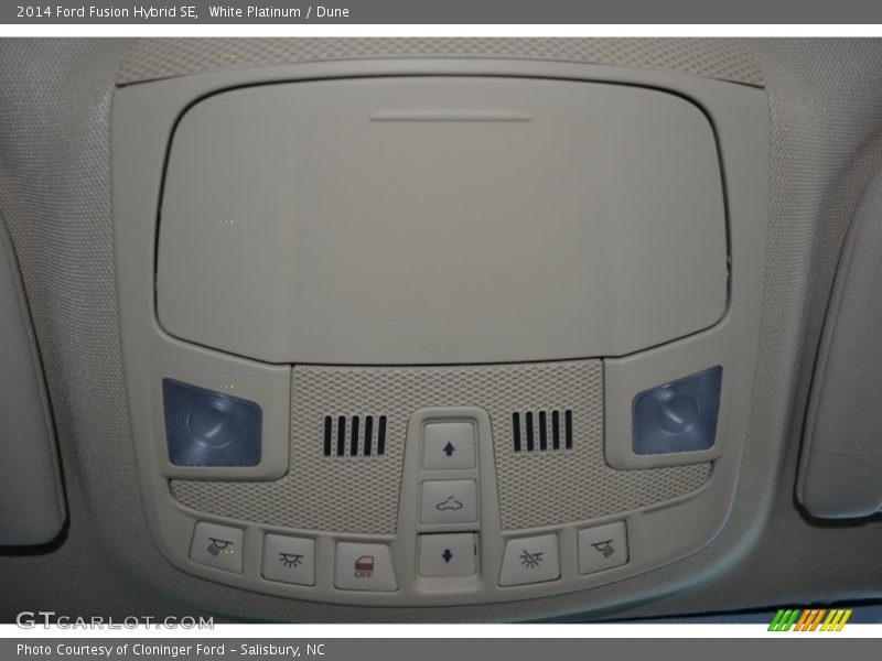 White Platinum / Dune 2014 Ford Fusion Hybrid SE