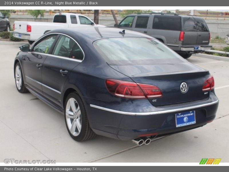 Night Blue Metallic / Black 2014 Volkswagen CC R-Line