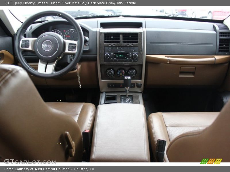 Bright Silver Metallic / Dark Slate Gray/Dark Saddle 2012 Jeep Liberty Limited