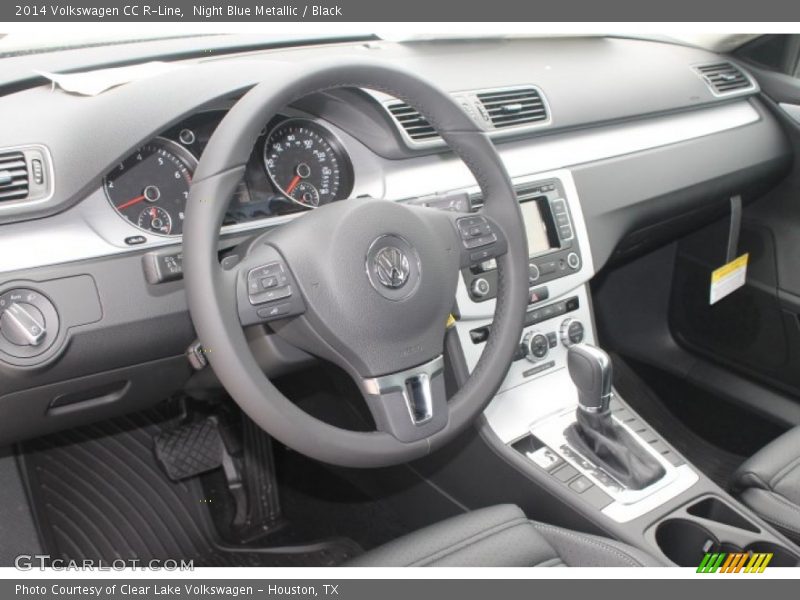 Night Blue Metallic / Black 2014 Volkswagen CC R-Line