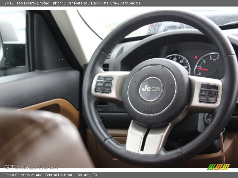 Bright Silver Metallic / Dark Slate Gray/Dark Saddle 2012 Jeep Liberty Limited