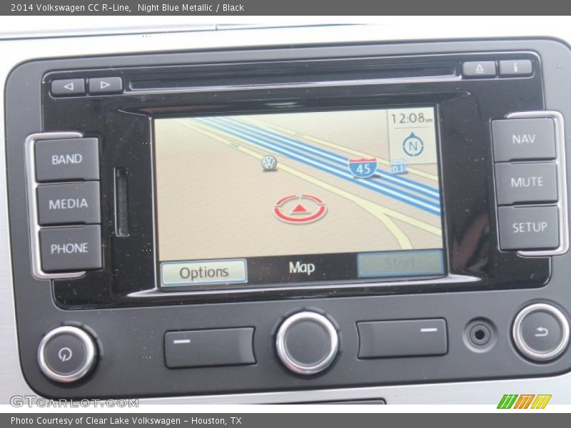 Night Blue Metallic / Black 2014 Volkswagen CC R-Line