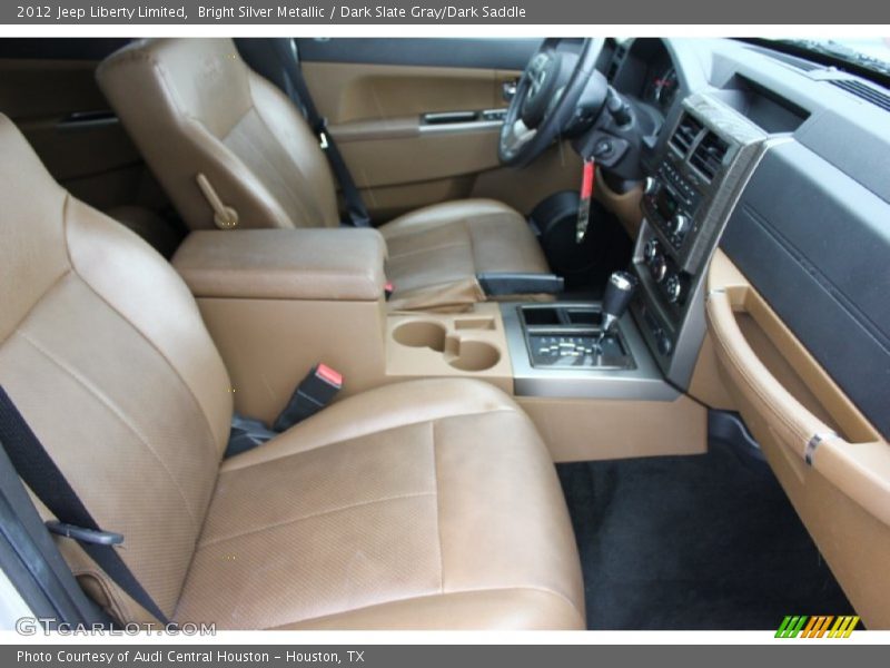 Bright Silver Metallic / Dark Slate Gray/Dark Saddle 2012 Jeep Liberty Limited