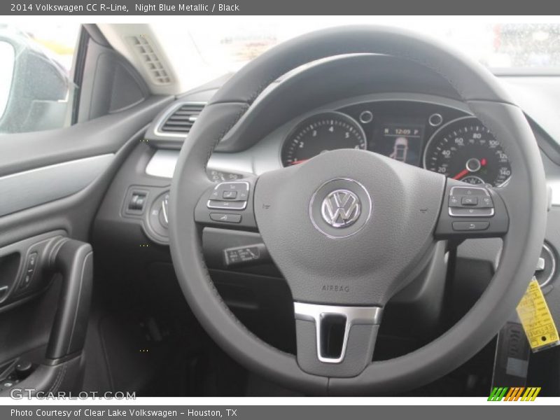 Night Blue Metallic / Black 2014 Volkswagen CC R-Line