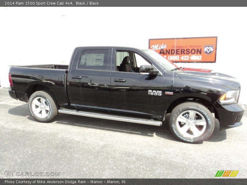 Black / Black 2014 Ram 1500 Sport Crew Cab 4x4