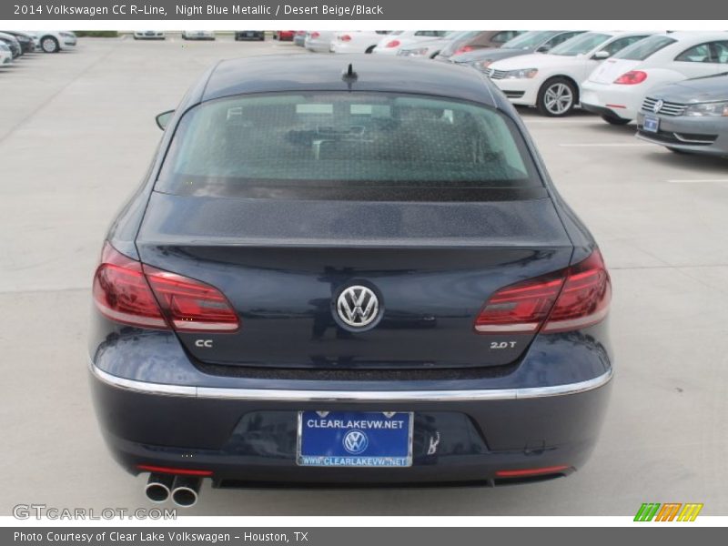Night Blue Metallic / Desert Beige/Black 2014 Volkswagen CC R-Line