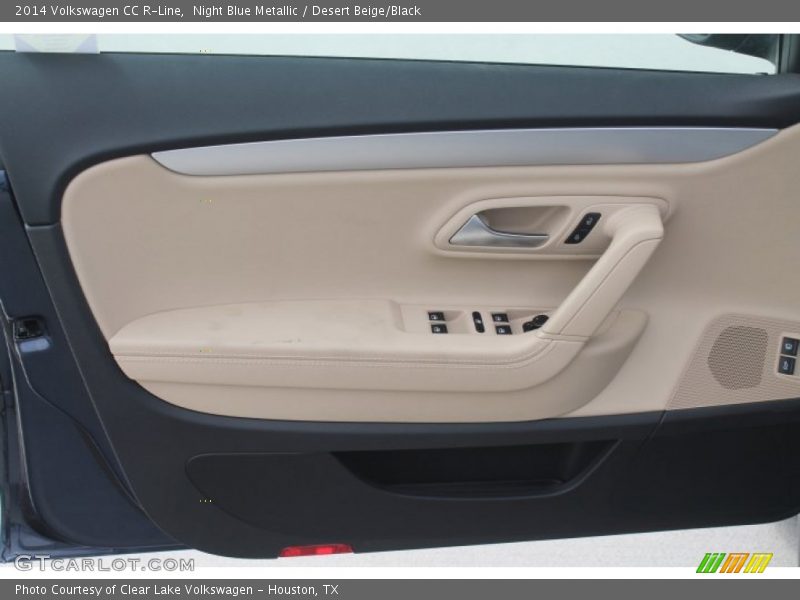 Night Blue Metallic / Desert Beige/Black 2014 Volkswagen CC R-Line