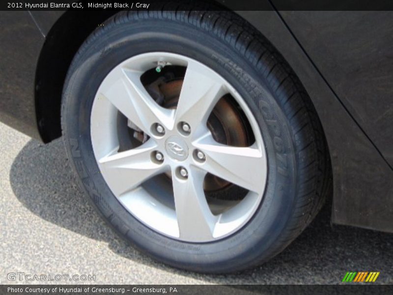 Midnight Black / Gray 2012 Hyundai Elantra GLS
