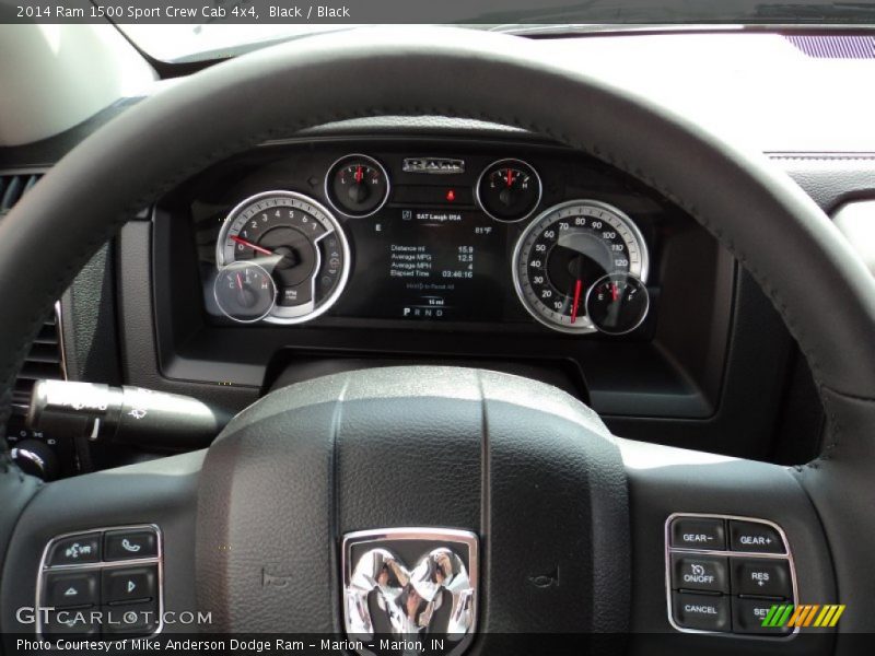 Black / Black 2014 Ram 1500 Sport Crew Cab 4x4