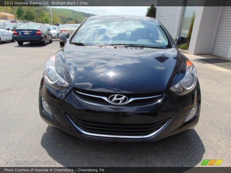 Midnight Black / Gray 2012 Hyundai Elantra GLS