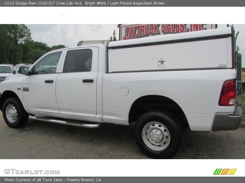 Bright White / Light Pebble Beige/Bark Brown 2010 Dodge Ram 2500 SLT Crew Cab 4x4