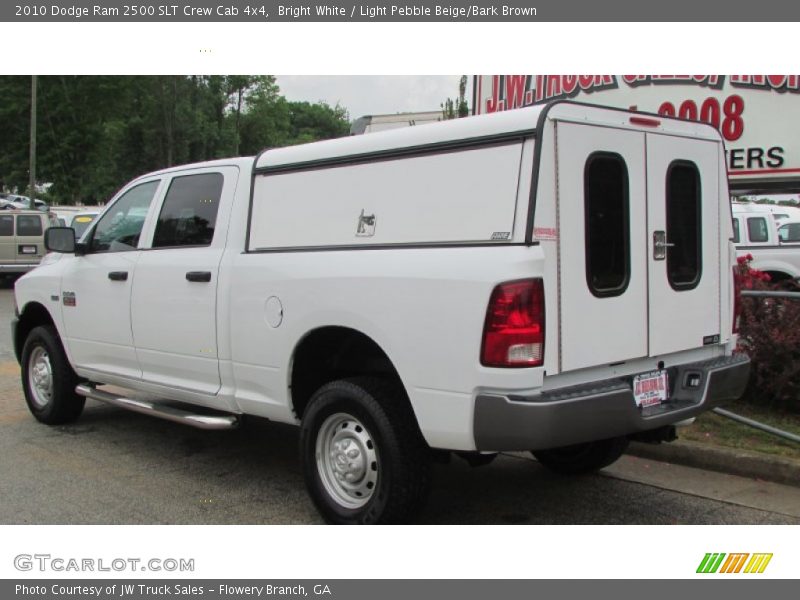 Bright White / Light Pebble Beige/Bark Brown 2010 Dodge Ram 2500 SLT Crew Cab 4x4