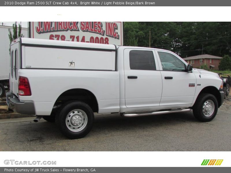 Bright White / Light Pebble Beige/Bark Brown 2010 Dodge Ram 2500 SLT Crew Cab 4x4