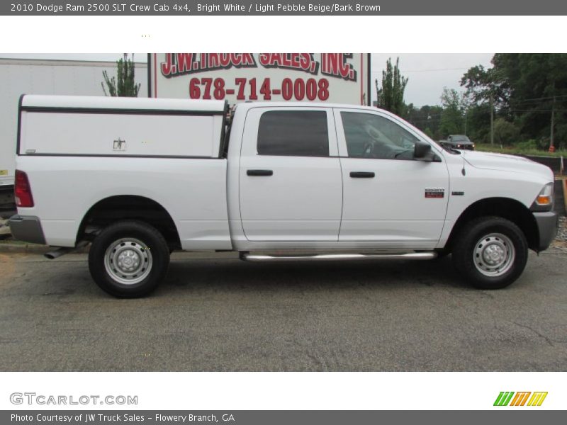 Bright White / Light Pebble Beige/Bark Brown 2010 Dodge Ram 2500 SLT Crew Cab 4x4
