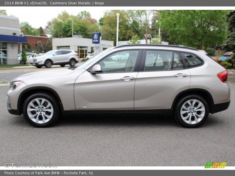 Cashmere Silver Metallic / Beige 2014 BMW X1 xDrive28i