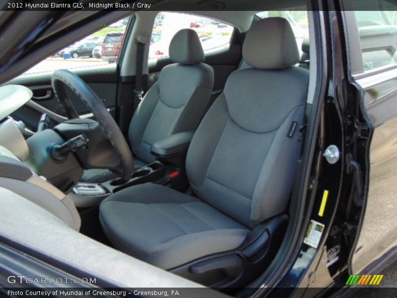 Midnight Black / Gray 2012 Hyundai Elantra GLS
